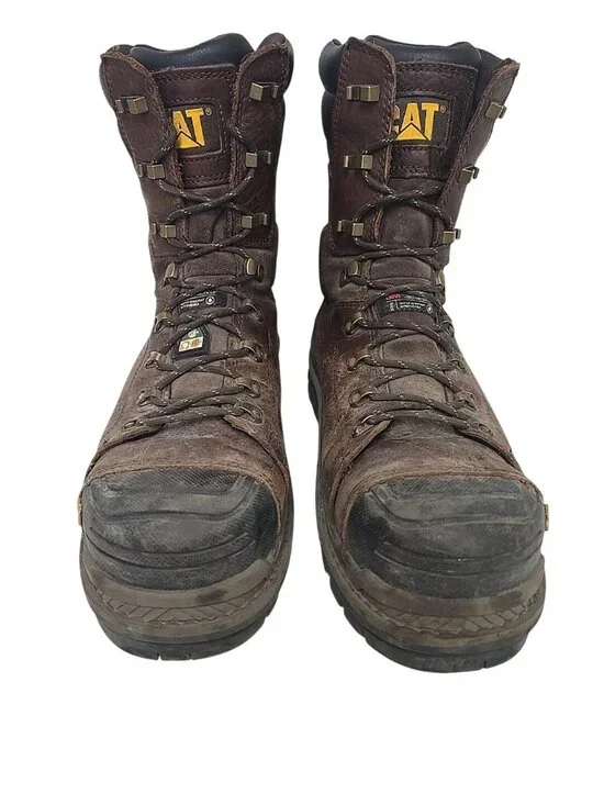 CATERPILLAR Men's 8'' Hauler XL Composite Toe Composite Plate Boots Brown 11W - Picture 6 of 7